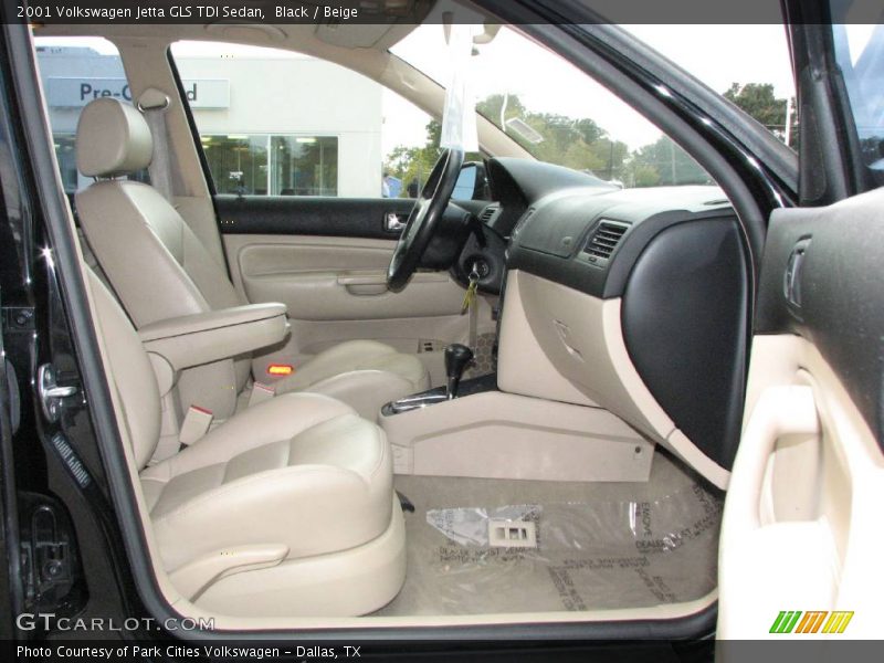 Black / Beige 2001 Volkswagen Jetta GLS TDI Sedan