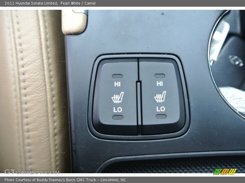 Pearl White / Camel 2011 Hyundai Sonata Limited