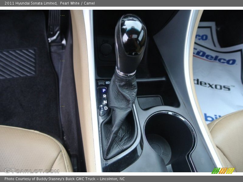 Pearl White / Camel 2011 Hyundai Sonata Limited