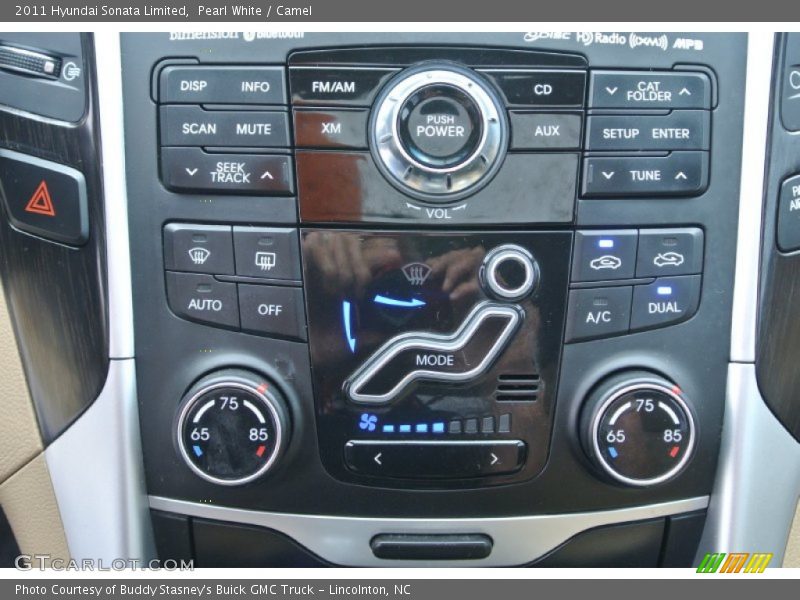 Pearl White / Camel 2011 Hyundai Sonata Limited