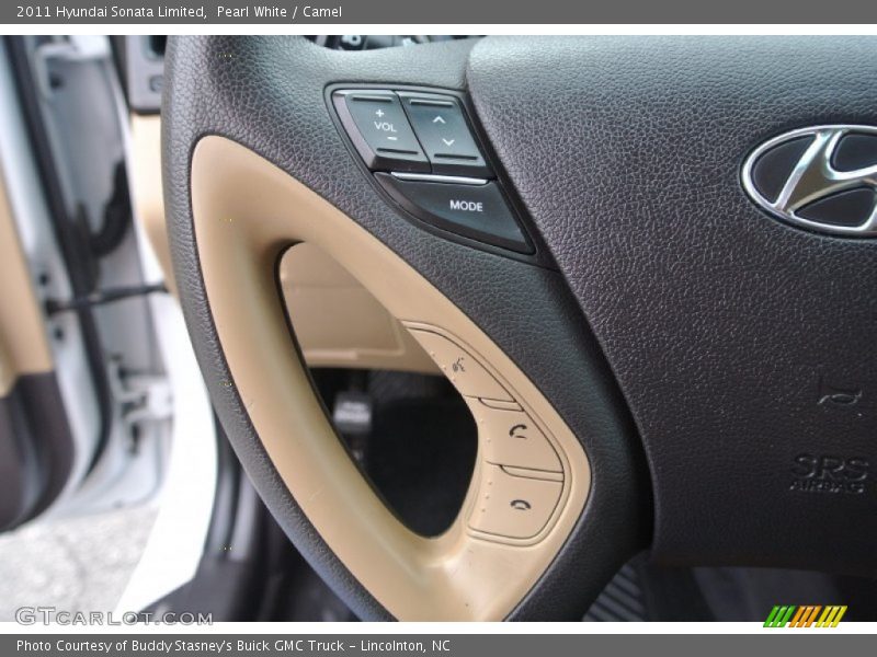 Pearl White / Camel 2011 Hyundai Sonata Limited