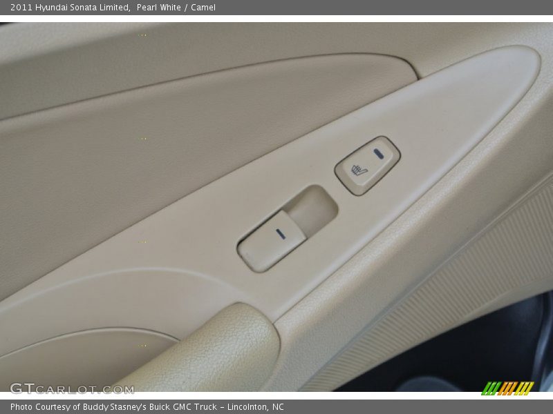 Pearl White / Camel 2011 Hyundai Sonata Limited