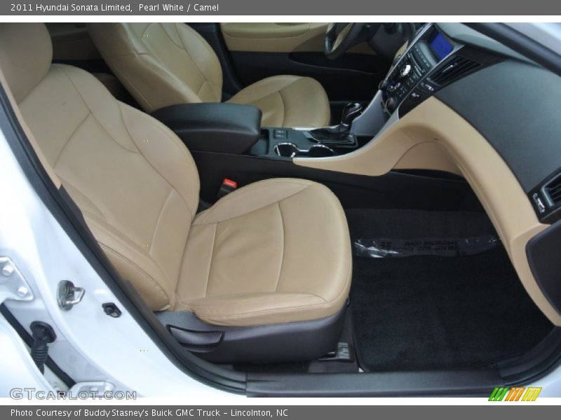 Pearl White / Camel 2011 Hyundai Sonata Limited