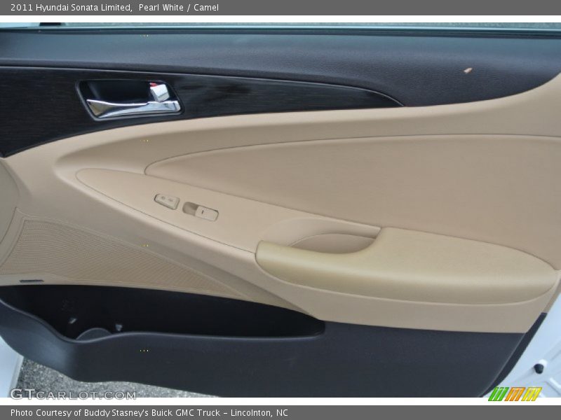 Pearl White / Camel 2011 Hyundai Sonata Limited