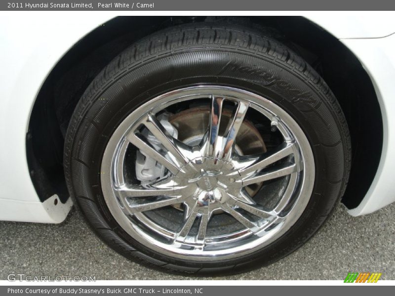 Pearl White / Camel 2011 Hyundai Sonata Limited