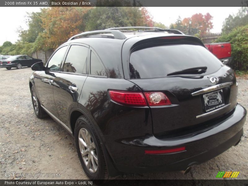 Black Obsidian / Brick 2008 Infiniti FX 35 AWD