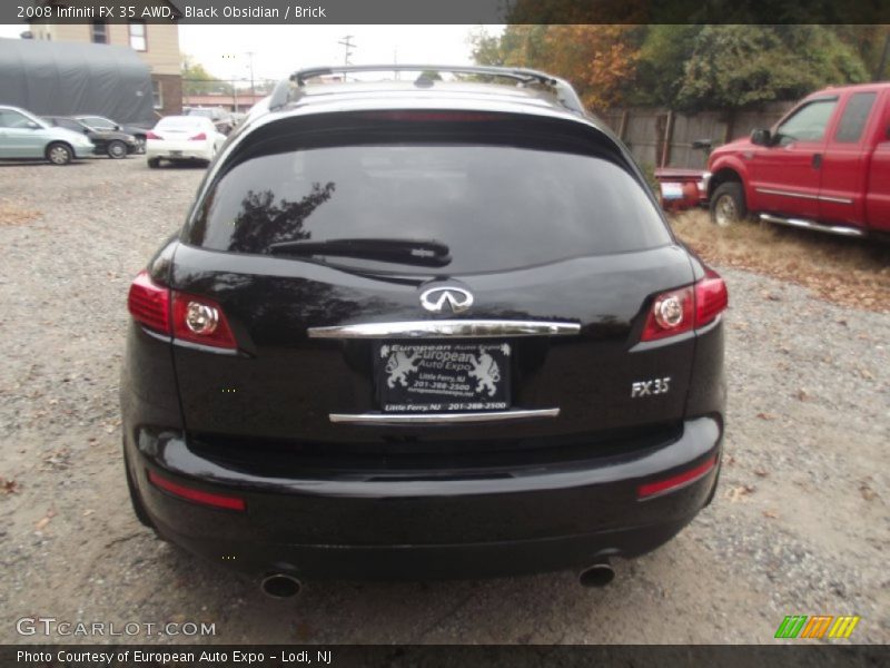 Black Obsidian / Brick 2008 Infiniti FX 35 AWD
