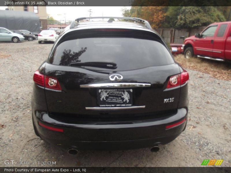 Black Obsidian / Brick 2008 Infiniti FX 35 AWD