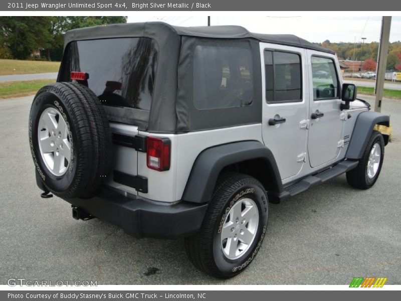 Bright Silver Metallic / Black 2011 Jeep Wrangler Unlimited Sport 4x4