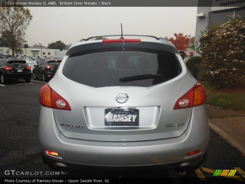 Brilliant Silver Metallic / Black 2010 Nissan Murano SL AWD