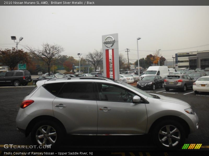 Brilliant Silver Metallic / Black 2010 Nissan Murano SL AWD
