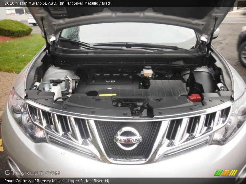 Brilliant Silver Metallic / Black 2010 Nissan Murano SL AWD