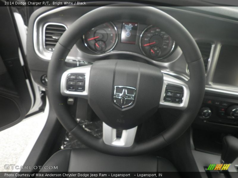 Bright White / Black 2014 Dodge Charger R/T