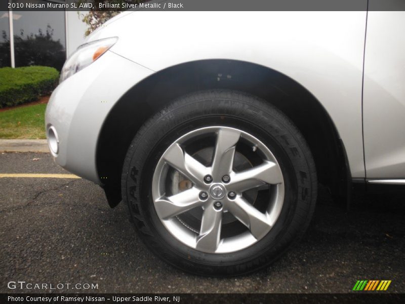 Brilliant Silver Metallic / Black 2010 Nissan Murano SL AWD