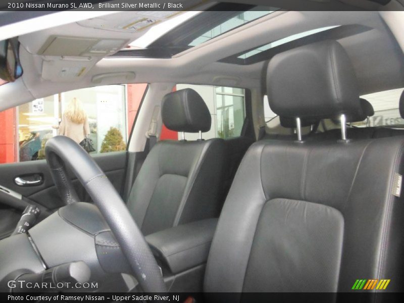 Brilliant Silver Metallic / Black 2010 Nissan Murano SL AWD