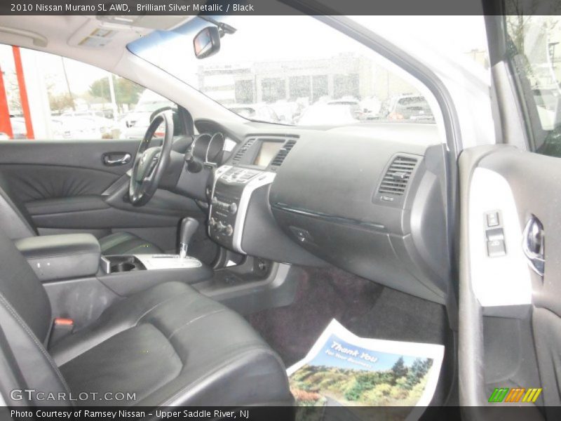 Brilliant Silver Metallic / Black 2010 Nissan Murano SL AWD
