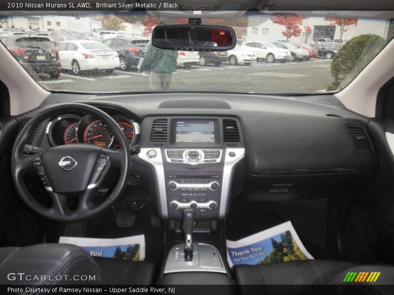 Brilliant Silver Metallic / Black 2010 Nissan Murano SL AWD
