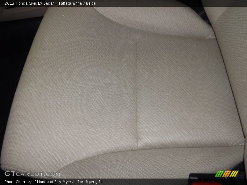 Taffeta White / Beige 2013 Honda Civic EX Sedan