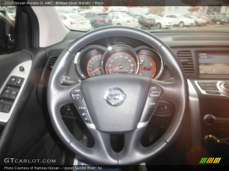 Brilliant Silver Metallic / Black 2010 Nissan Murano SL AWD