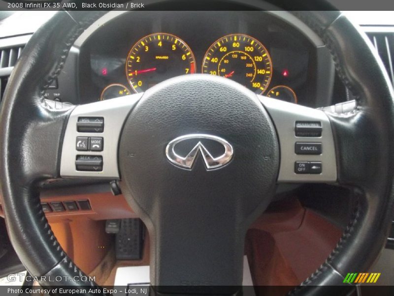 Black Obsidian / Brick 2008 Infiniti FX 35 AWD