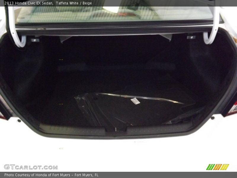 Taffeta White / Beige 2013 Honda Civic EX Sedan