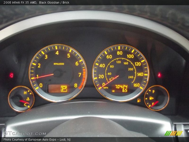 Black Obsidian / Brick 2008 Infiniti FX 35 AWD