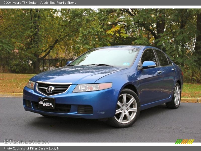 Arctic Blue Pearl / Ebony 2004 Acura TSX Sedan