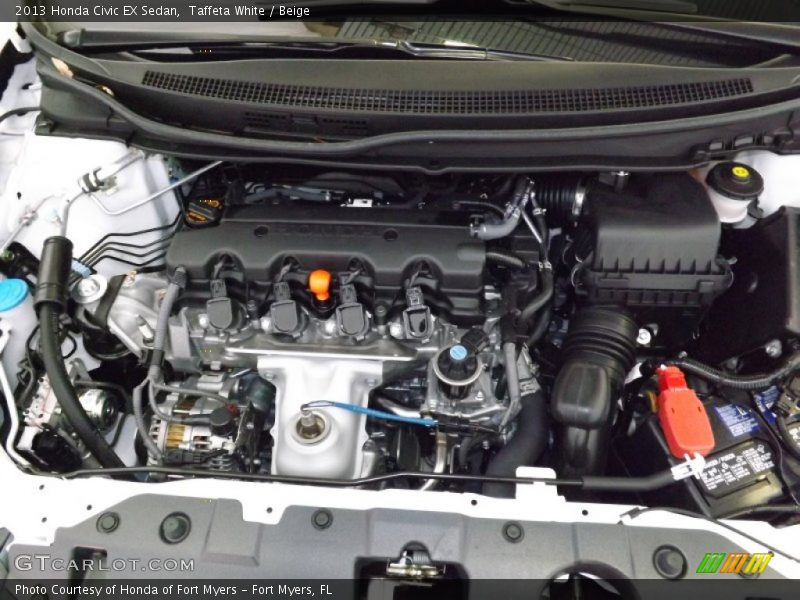 Taffeta White / Beige 2013 Honda Civic EX Sedan