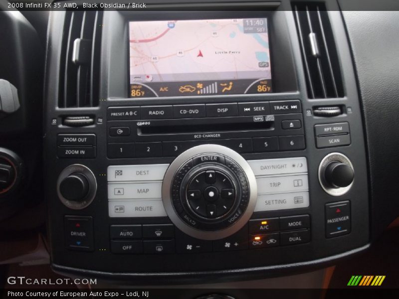 Black Obsidian / Brick 2008 Infiniti FX 35 AWD