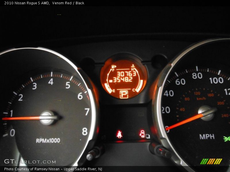 Venom Red / Black 2010 Nissan Rogue S AWD