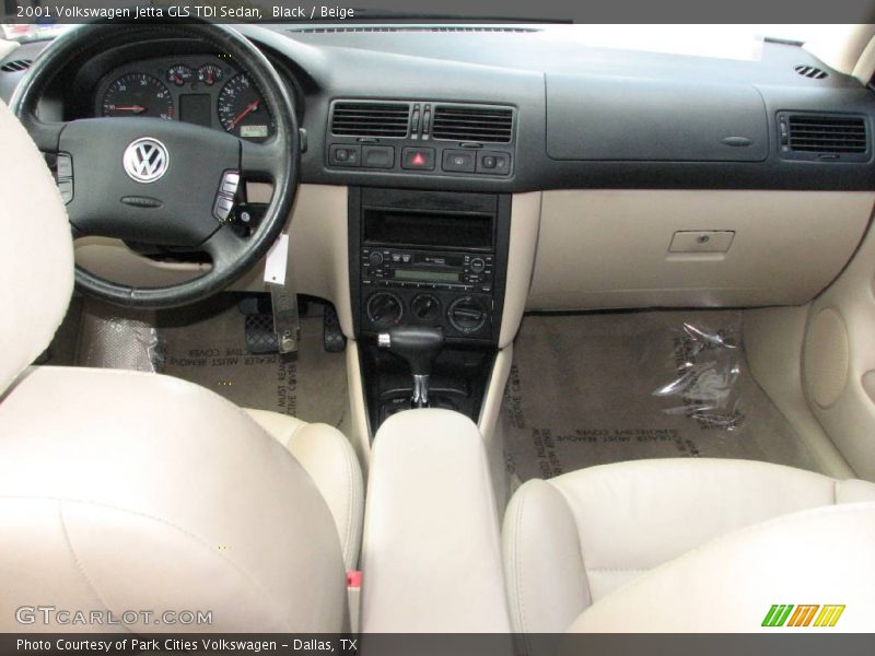 Black / Beige 2001 Volkswagen Jetta GLS TDI Sedan