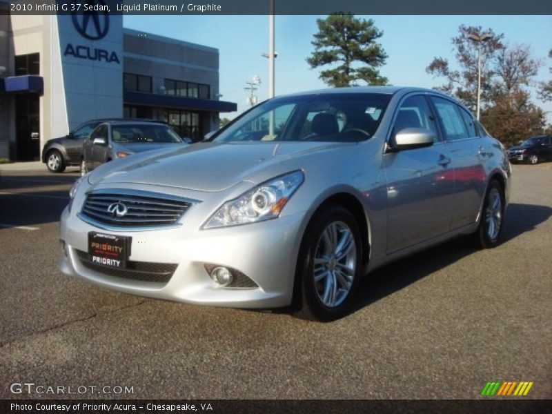 Liquid Platinum / Graphite 2010 Infiniti G 37 Sedan