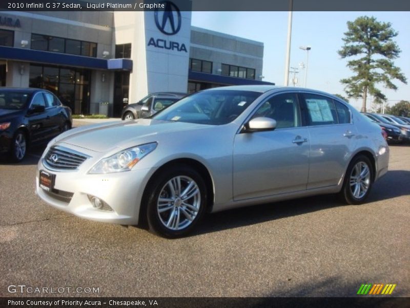 Liquid Platinum / Graphite 2010 Infiniti G 37 Sedan