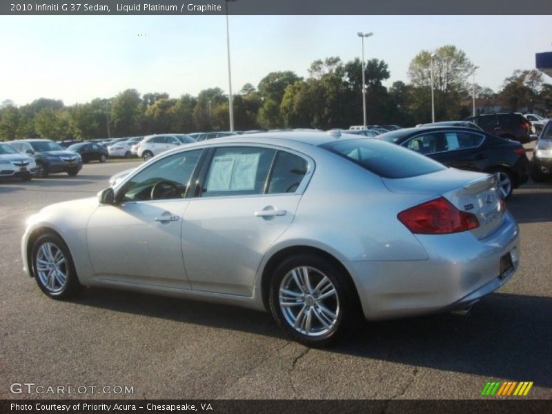 Liquid Platinum / Graphite 2010 Infiniti G 37 Sedan