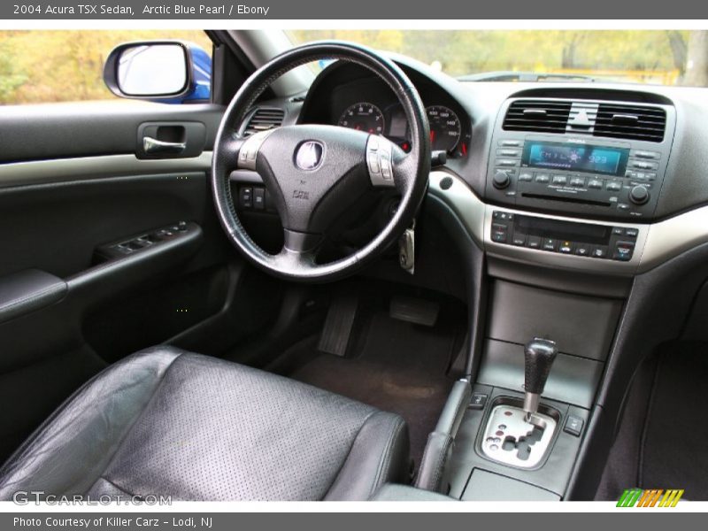 Arctic Blue Pearl / Ebony 2004 Acura TSX Sedan