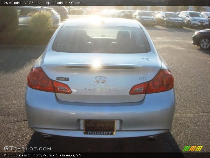 Liquid Platinum / Graphite 2010 Infiniti G 37 Sedan