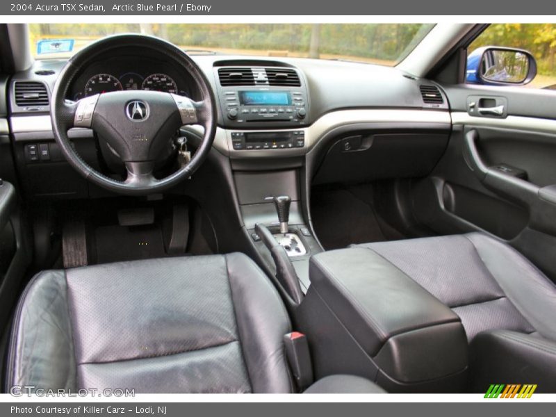Arctic Blue Pearl / Ebony 2004 Acura TSX Sedan
