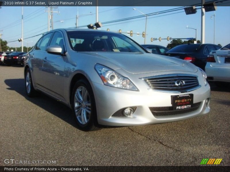 Liquid Platinum / Graphite 2010 Infiniti G 37 Sedan