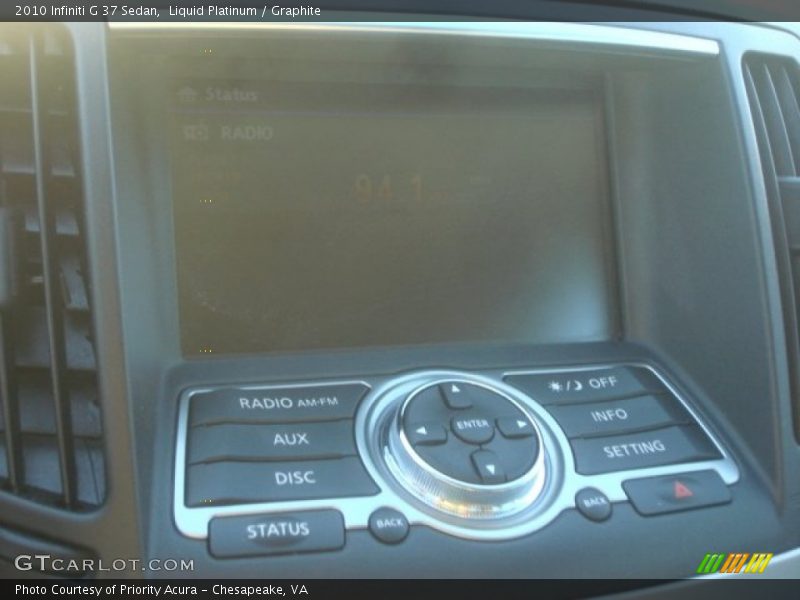 Liquid Platinum / Graphite 2010 Infiniti G 37 Sedan