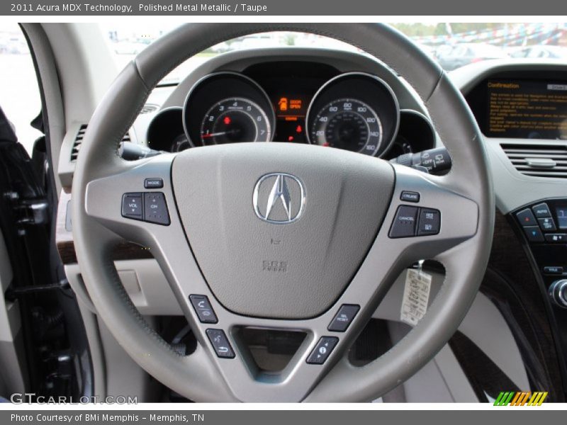Polished Metal Metallic / Taupe 2011 Acura MDX Technology