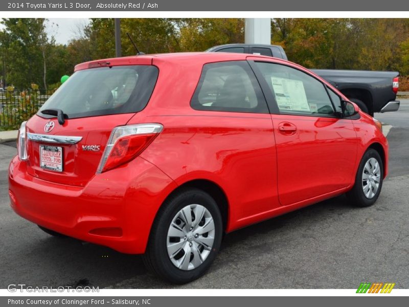 Absolutely Red / Ash 2014 Toyota Yaris L 3 Door