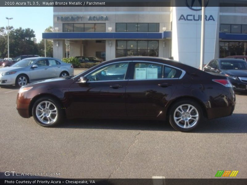 Mayan Bronze Metallic / Parchment 2010 Acura TL 3.5