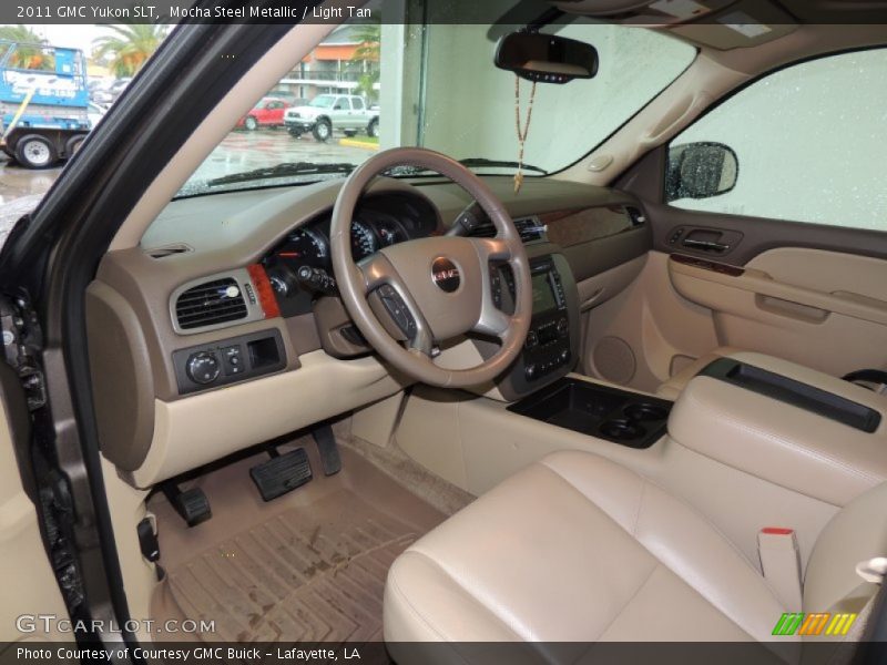 Mocha Steel Metallic / Light Tan 2011 GMC Yukon SLT