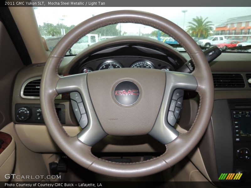 Mocha Steel Metallic / Light Tan 2011 GMC Yukon SLT