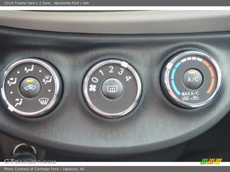 Controls of 2014 Yaris L 3 Door