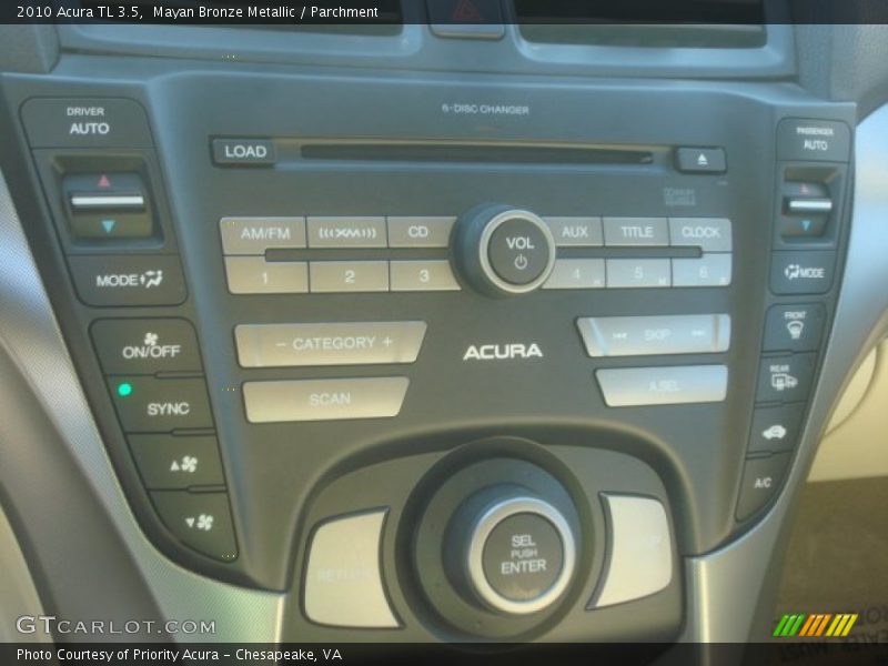 Mayan Bronze Metallic / Parchment 2010 Acura TL 3.5