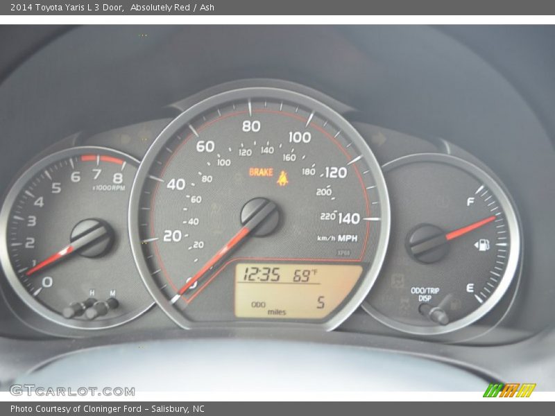  2014 Yaris L 3 Door L 3 Door Gauges