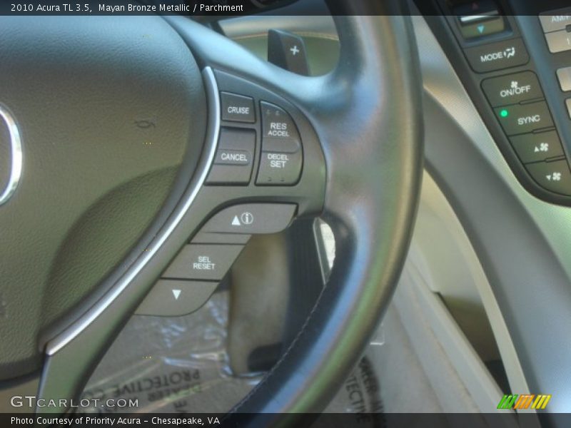 Mayan Bronze Metallic / Parchment 2010 Acura TL 3.5
