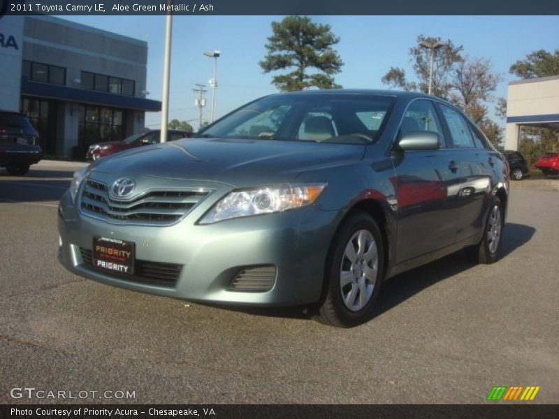 Aloe Green Metallic / Ash 2011 Toyota Camry LE