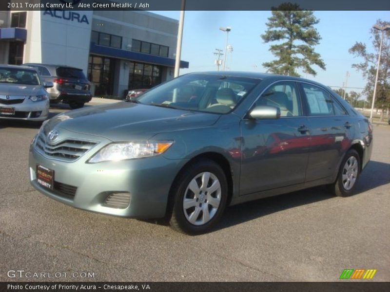 Aloe Green Metallic / Ash 2011 Toyota Camry LE